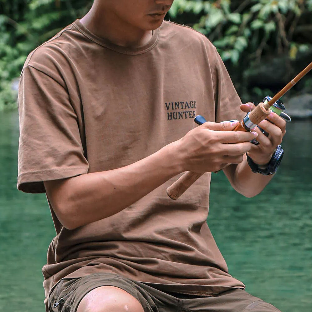 ハンティングTシャツ(ブラウン/オリーブ)|Vintage Hunter