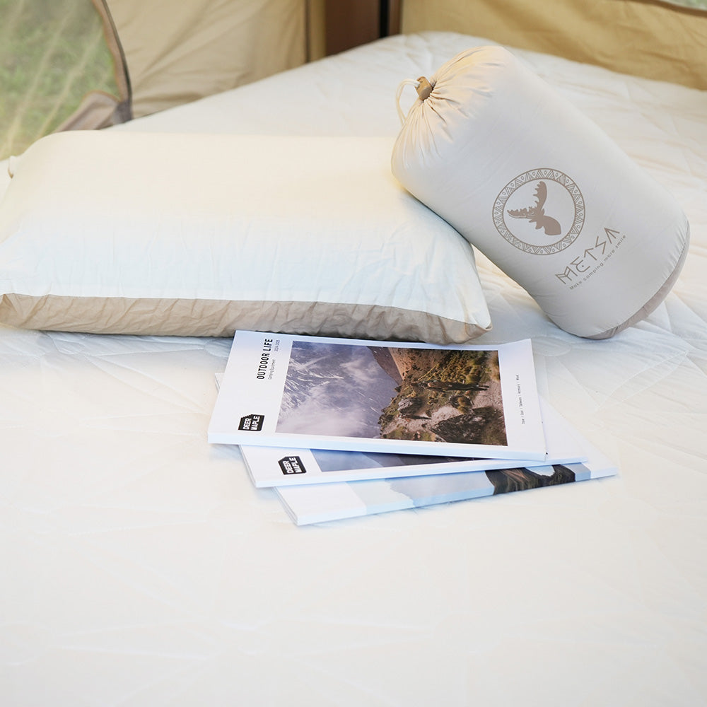 Metsä 眠月リバーシブルキャンプピロー｜選べる2サイズ（R65・H45）｜アウトドア×自宅兼用の2WAY快眠まくら