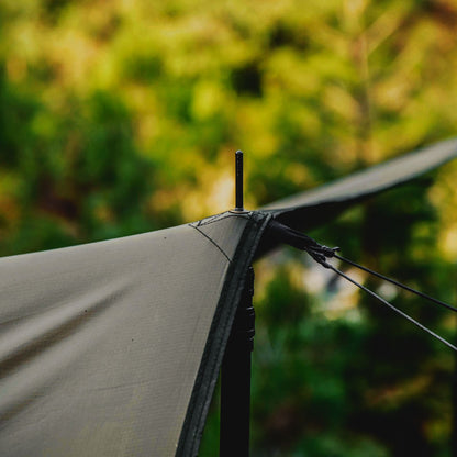 ハンターズ・タープ（4x4m・遮熱ブラックコーティング）｜Vintage Hunter
