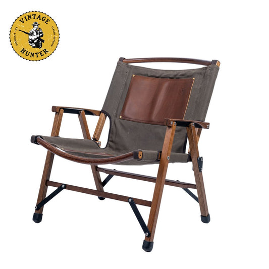 オイルワックスキャンバス折りたたみ椅子｜標準/ワイド 2サイズ｜Vintage Hunter