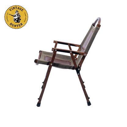 オイルワックスキャンバス折りたたみ椅子｜標準/ワイド 2サイズ｜Vintage Hunter