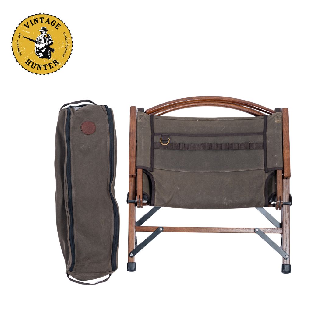 オイルワックスキャンバス折りたたみ椅子｜標準/ワイド 2サイズ