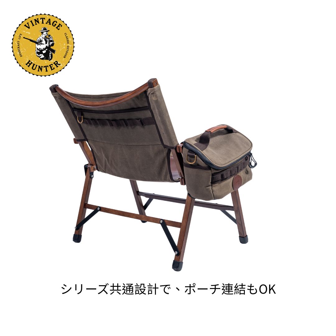 オイルワックスキャンバス折りたたみ椅子｜標準/ワイド 2サイズ