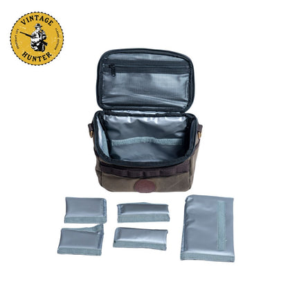 オイルワックスキャンバスクーラーポーチ（S）｜Vintage Hunter 保冷バッグ