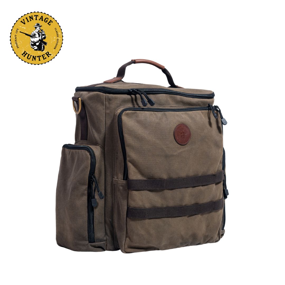オイルワックスキャンバス 2台用ガソリンランタンバッグ｜Vintage Hunter
