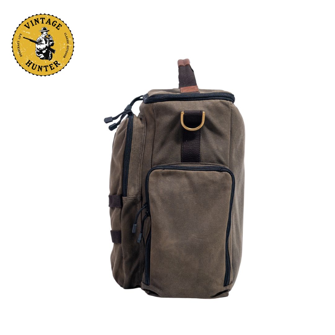 オイルワックスキャンバス 2台用ガソリンランタンバッグ｜Vintage Hunter