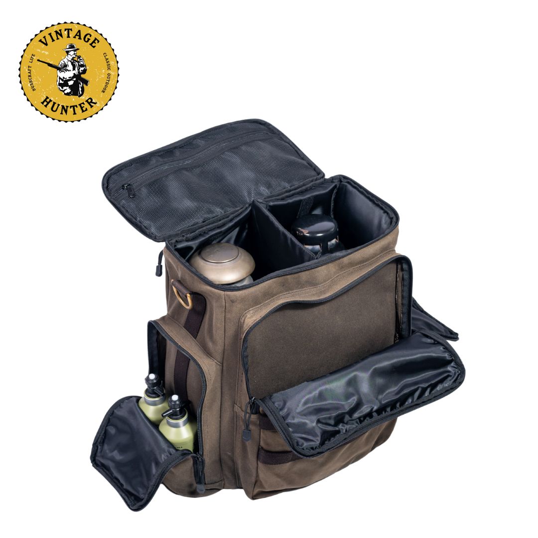 オイルワックスキャンバス 2台用ガソリンランタンバッグ｜Vintage Hunter