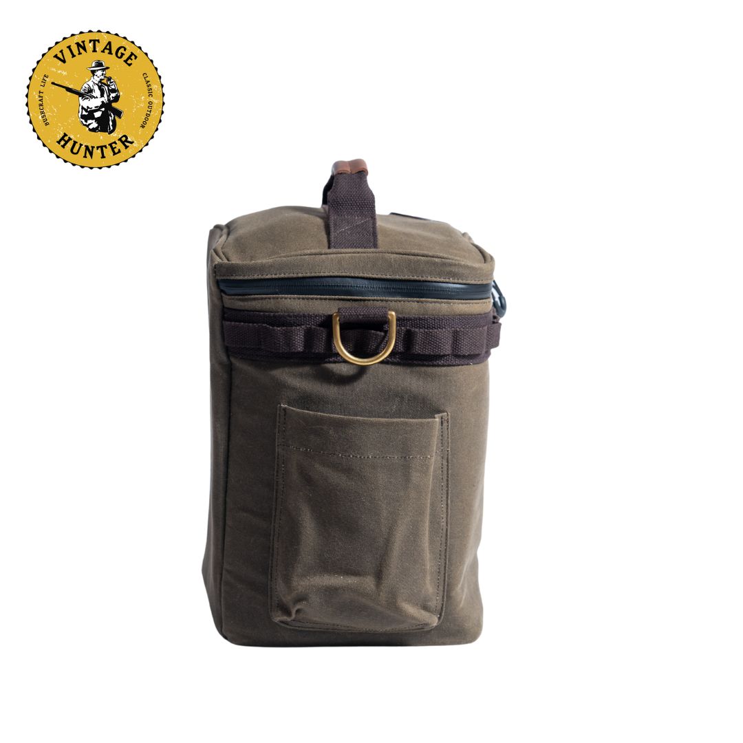 オイルワックスキャンバスクーラーポーチ（L）｜Vintage Hunter