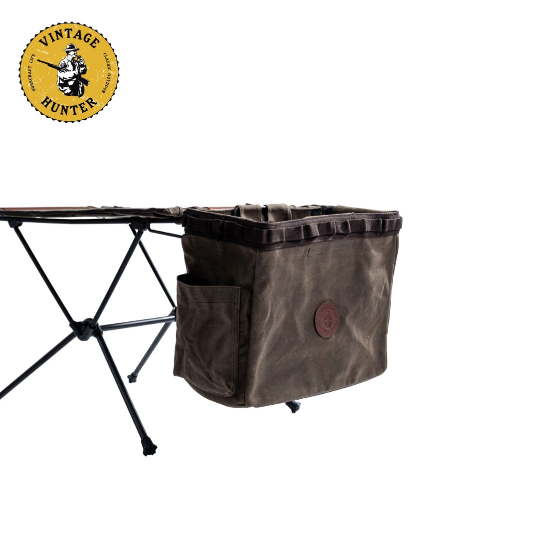 オイルワックスキャンバステーブルサイドオーガナイザー｜Vintage Hunter