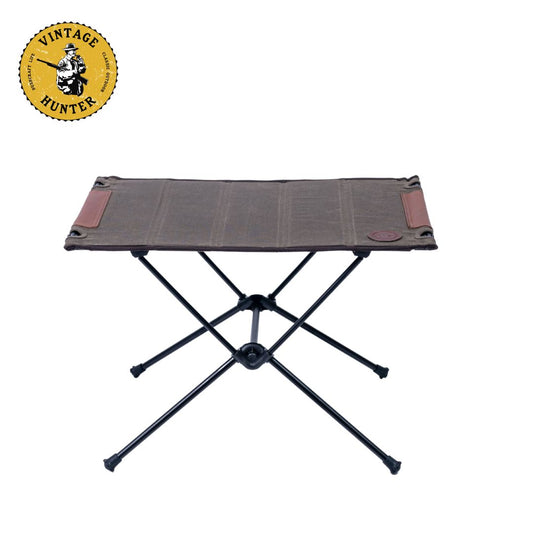 オイルワックスキャンバス 軽量フォールディングテーブル｜Vintage Hunter