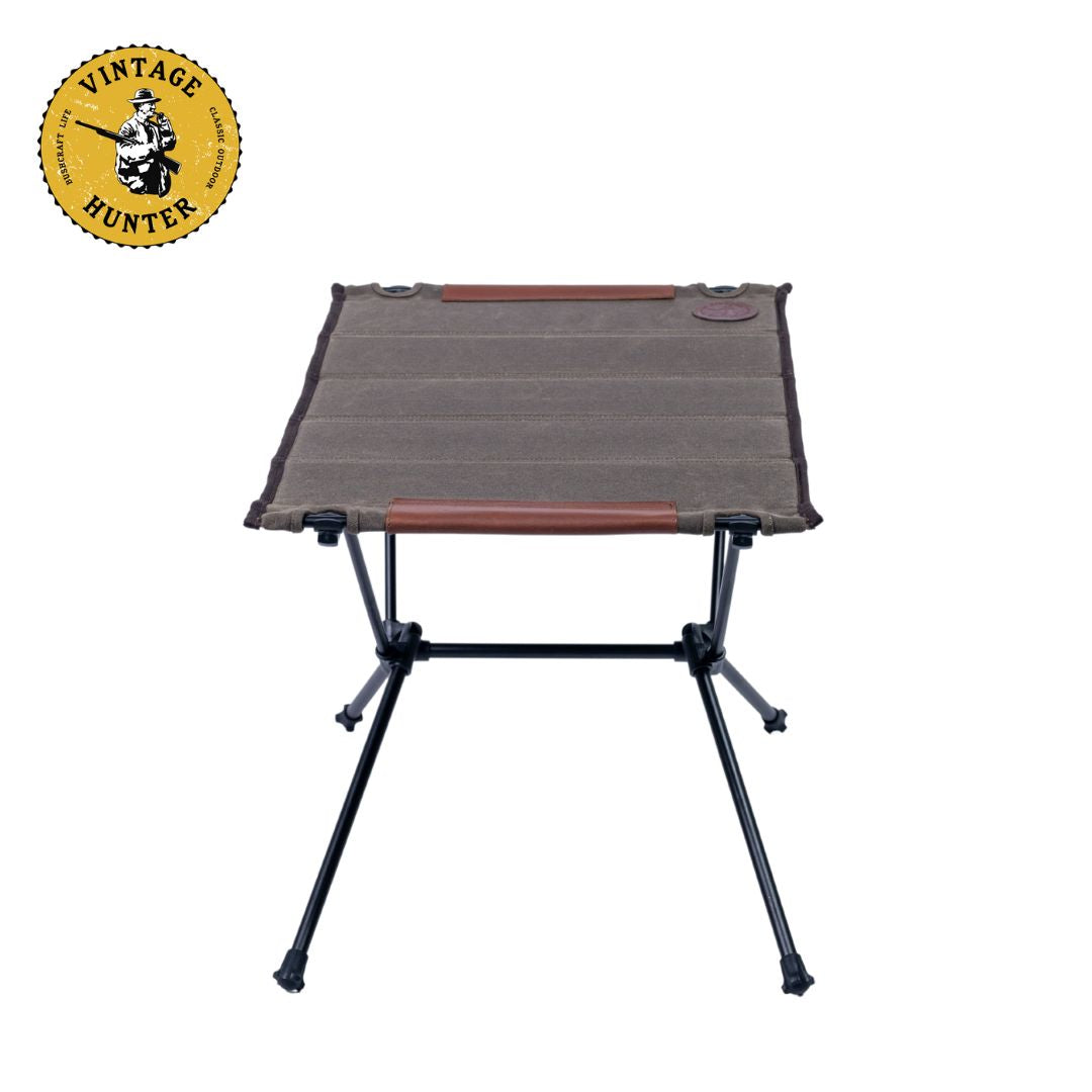 オイルワックスキャンバス 軽量フォールディングテーブル｜Vintage Hunter