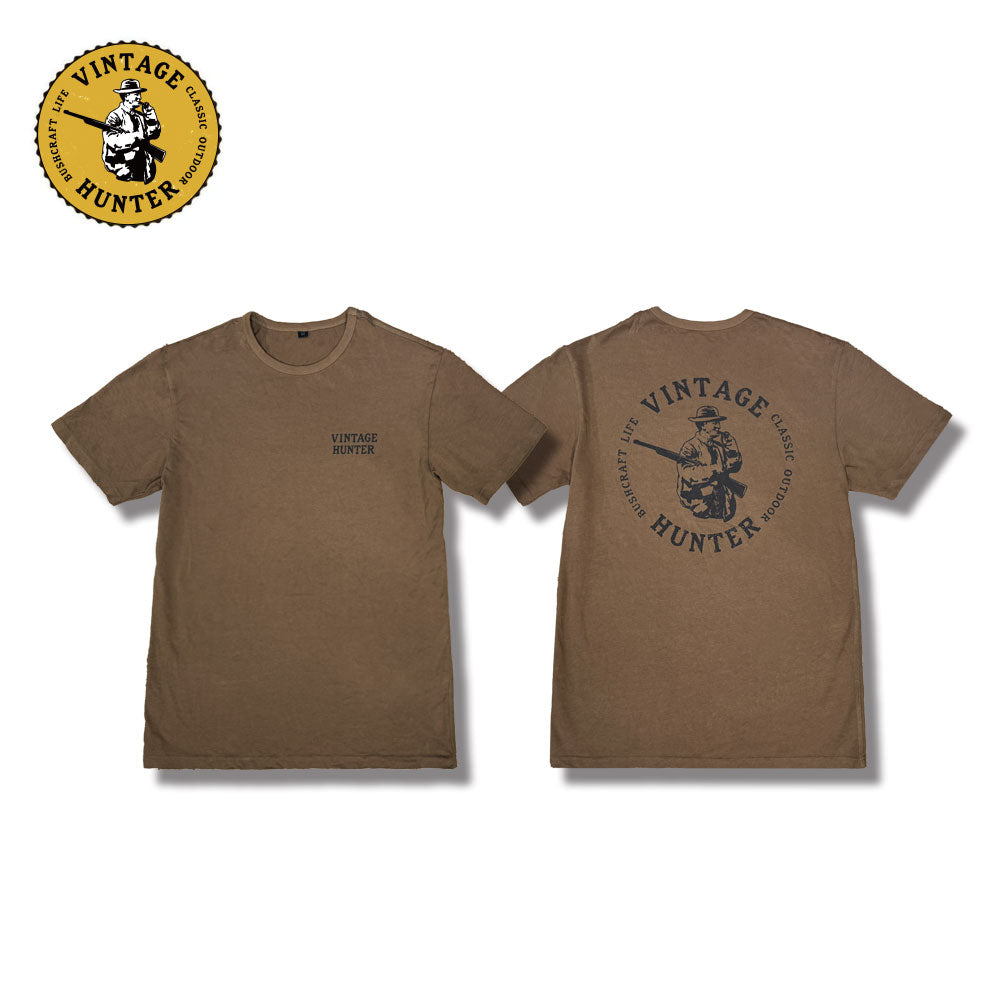 ハンティングTシャツ（ブラウン／オリーブ）｜Vintage Hunter