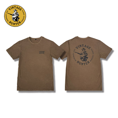 ハンティングTシャツ（ブラウン／オリーブ）｜Vintage Hunter