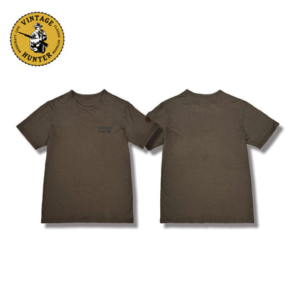 ハンティングTシャツ（ブラウン／オリーブ）｜Vintage Hunter