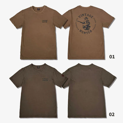 ハンティングTシャツ（ブラウン／オリーブ）｜Vintage Hunter