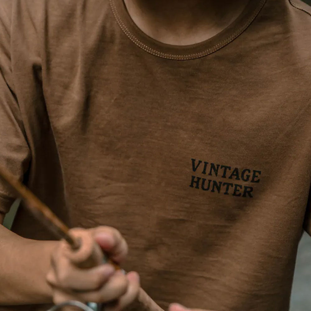 ハンティングTシャツ（ブラウン／オリーブ）｜Vintage Hunter