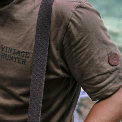 ハンティングTシャツ（ブラウン／オリーブ）｜Vintage Hunter