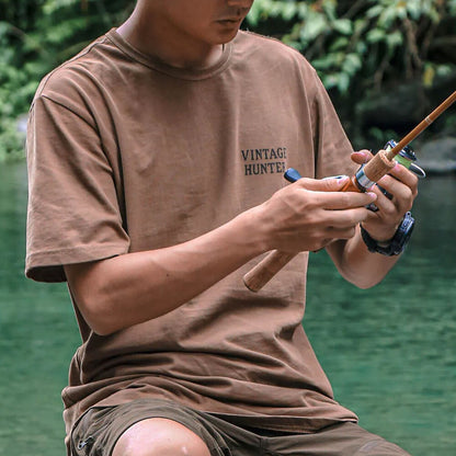 ハンティングTシャツ（ブラウン／オリーブ）｜Vintage Hunter