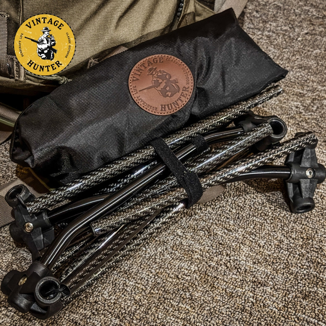 カーボンファイバー超軽量ローチェア｜505g・耐荷重105kg｜コンパクト収納｜Vintage Hunter