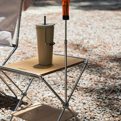 OFFLINE TELESCOPIC LANTERN POLE｜伸縮式テーブルランタンポール・両端1/4インチ規格（Black / Silver）