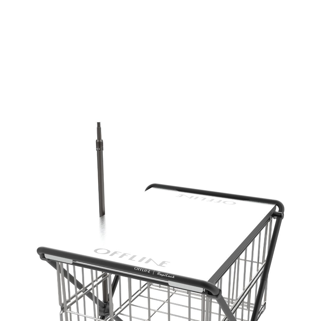 【予約販売｜6/15入荷予定】VECTOR x–TOP 1ユニット・モジュールテーブルフレーム (Silver / Black)｜Offline