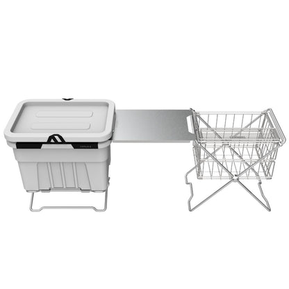 【予約販売｜6/15入荷予定】VECTOR x–TOP 1ユニット・モジュールテーブルフレーム (Silver / Black)｜Offline