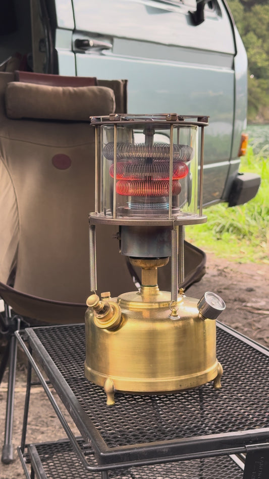 オイルワックスキャンバス 2台用ガソリンランタンバッグ｜Vintage Hunter